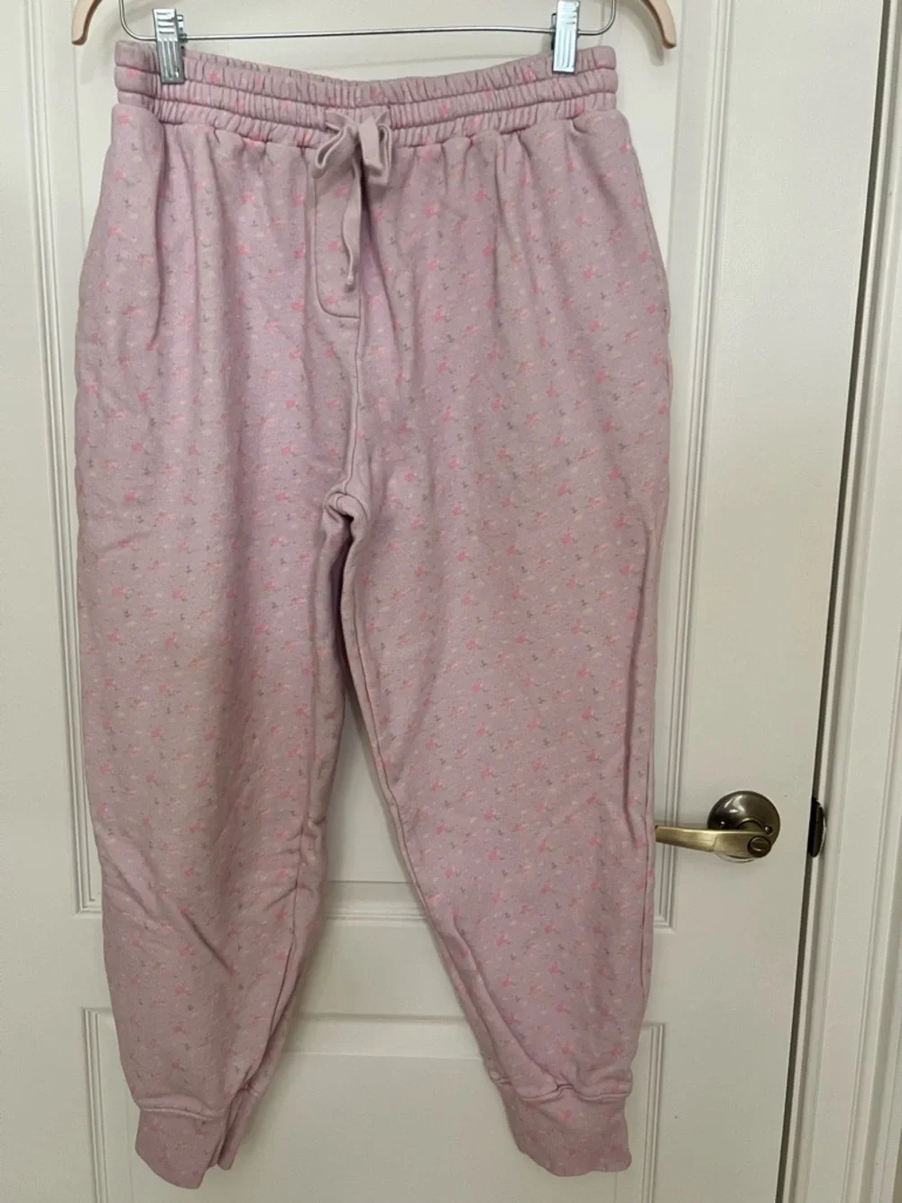 LoveShackFancy Lolana Floral Cotton Sweatpants Sz M - Picture 4 of 9